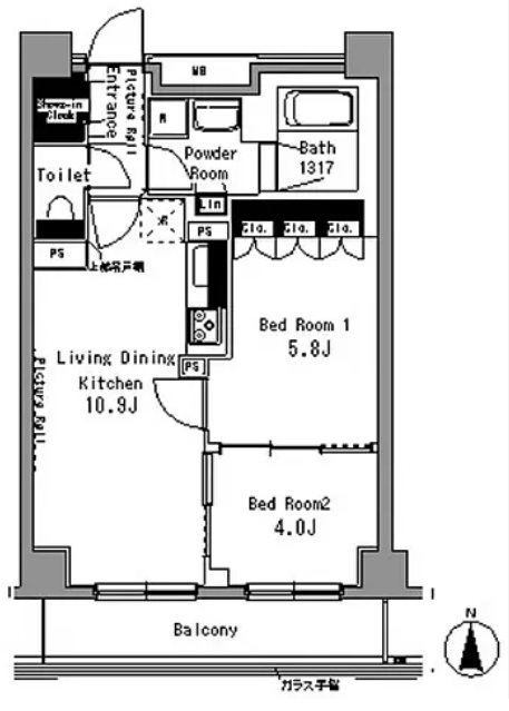 パークアクシス秋葉原    間取り