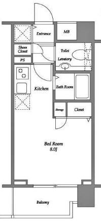エクセリア九段    202号室 間取り