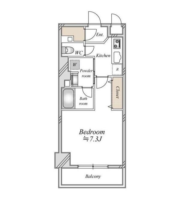 クラシアム飯田橋   302号室 間取り