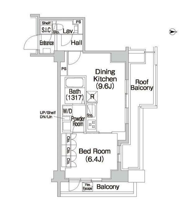 コンフォリア市谷薬王寺   404号室 間取り