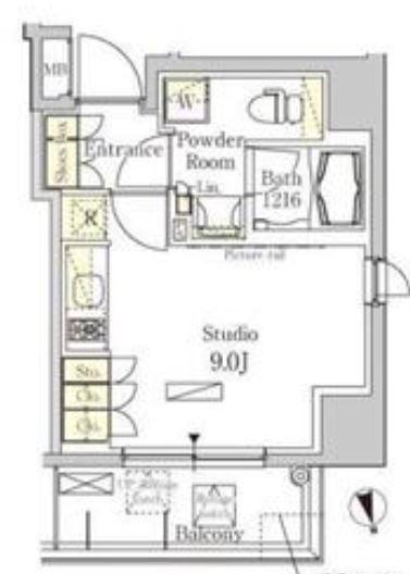 パークアクシス秋葉原イースト 間取り