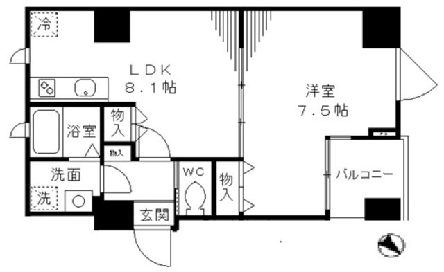 ユーガ千石  601号室 間取り