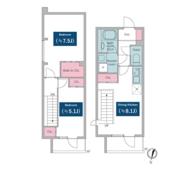 レジディア文京小石川 502号室 間取り