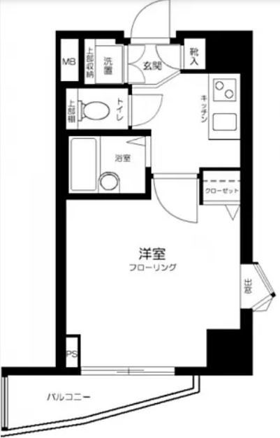 エクセリア早稲田Ⅱ 間取り
