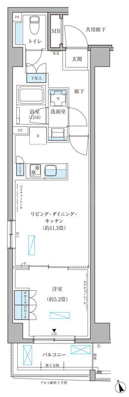 パークアクシス文京本郷 間取り