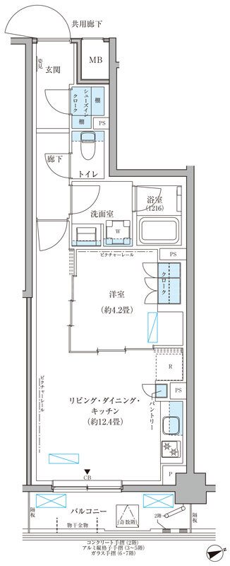 パークアクシス文京本郷 間取り