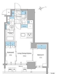 ルフォンプログレ本郷三丁目 間取り