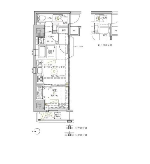 クレイシア秋葉原ラグゼスウィート    201号室 間取り