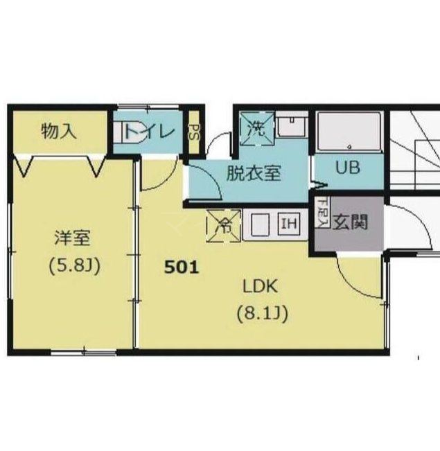 ライツ浅草 501号室 間取り