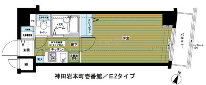 トーシンフェニックス神田岩本町壱番館 間取り