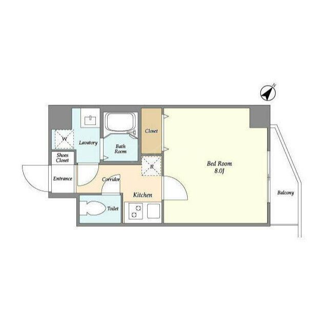 ドゥーエ上野池之端   403号室 間取り