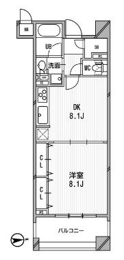 アーデン神保町      805号室 間取り