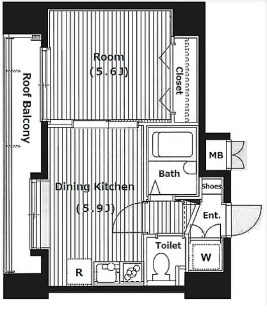 ガーラ元浅草     11号室 間取り