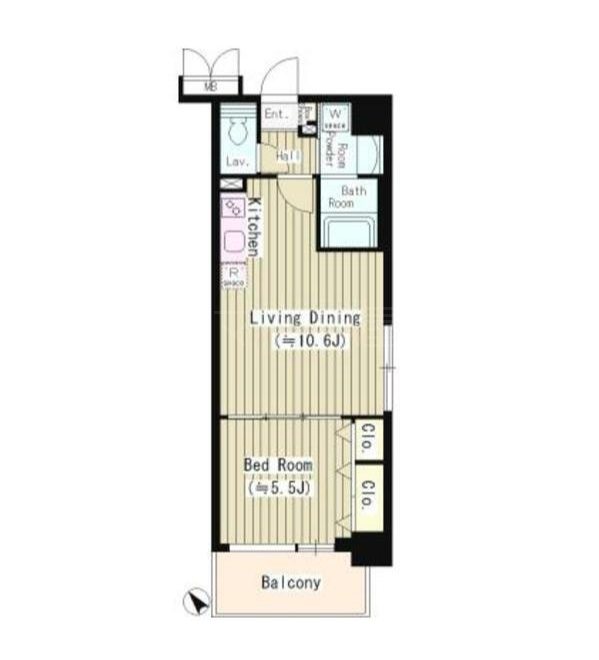 ワイズパティオ  303号室 間取り