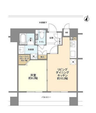 レフィール日本橋本町   間取り