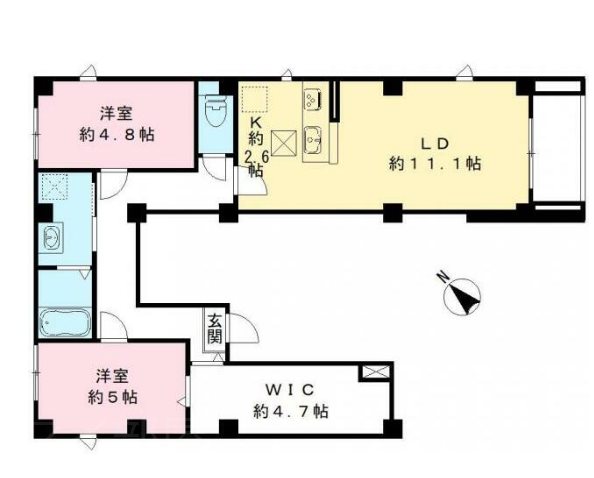 フォーリーフクローバー神楽坂  間取り