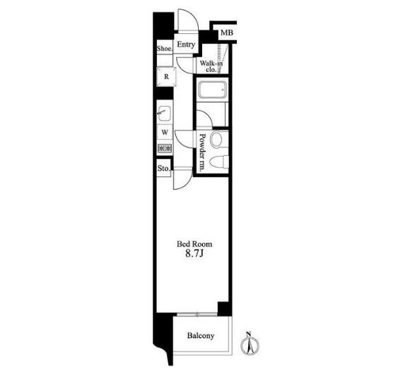プライマル新宿若松町   間取り