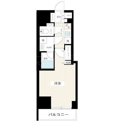 ブレシア日本橋蛎殻町  605号室 間取り