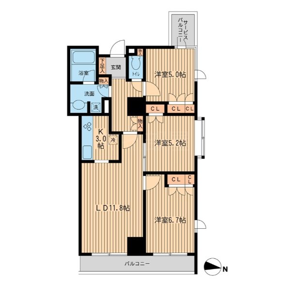 KDXレジデンス千駄木      403号室 間取り