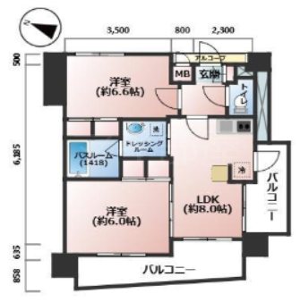 エステムプラザ飯田橋タワーレジデンス 間取り