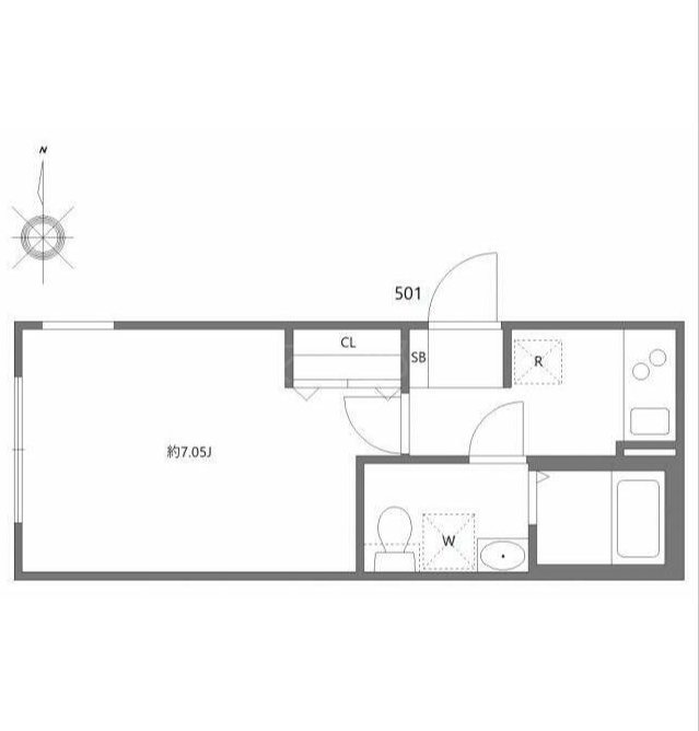 湯島レジデンス 101号室 間取り