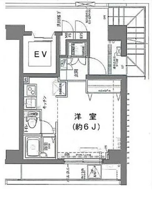 アデッソ新宿若松町      701号室 間取り