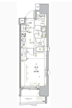 クレイシア秋葉原ラグゼスウィート (コピー) 間取り