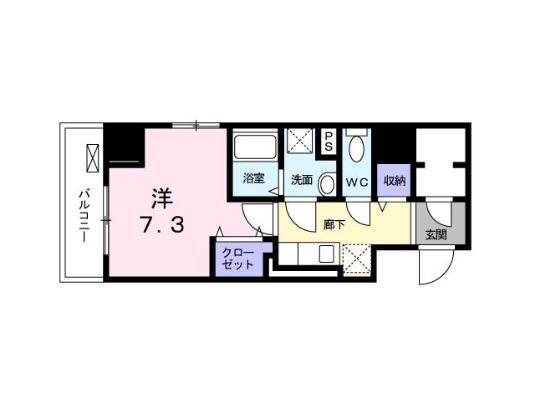 ISLA VISTA日本橋    405号室 間取り