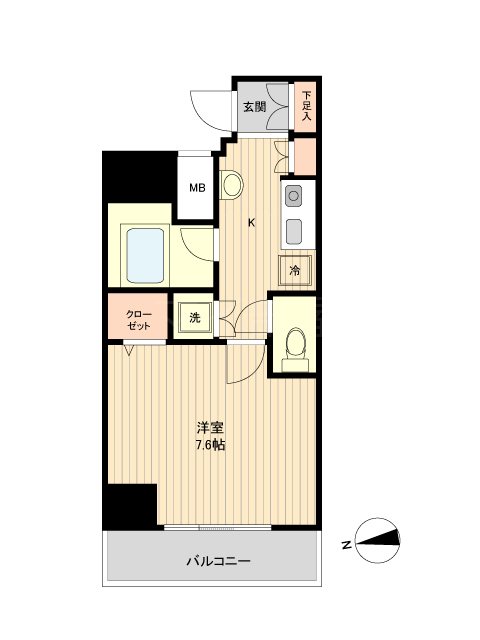 ラクラス新御徒町 間取り