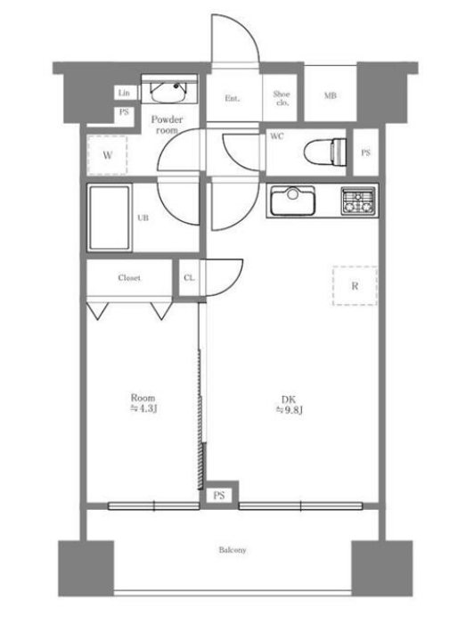 リーガルタワー神保町 間取り