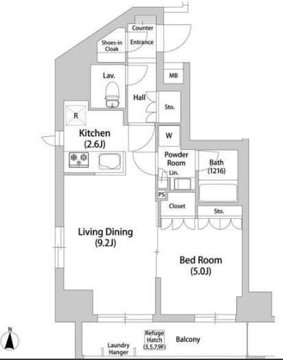 ブリッサ本郷真砂   201号室 間取り