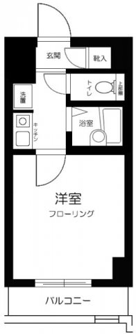 スカイコート日本橋人形町第２    504号室 間取り