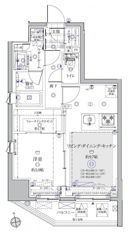 ヴァースクレイシア秋葉原EAST 間取り