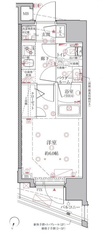クレイシアIDZ千代田岩本町 間取り
