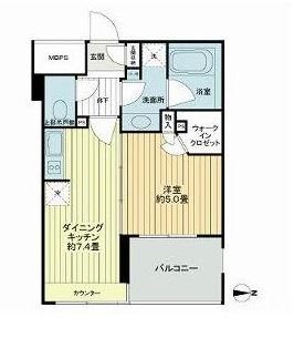 ライオンズシティ蔵前   604号室 間取り