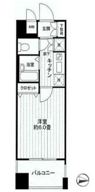 サンテミリオン白山  501号室 間取り