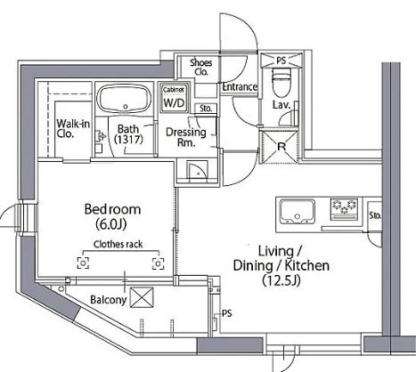 エルスタンザ文京湯島 間取り