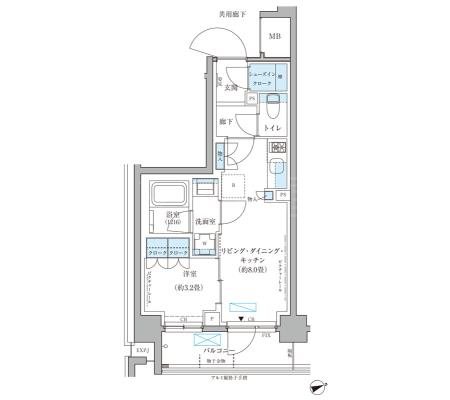 パークアクシス文京本郷 間取り