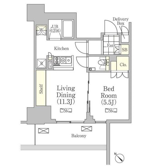 メゾンカルム日本橋馬喰町  間取り