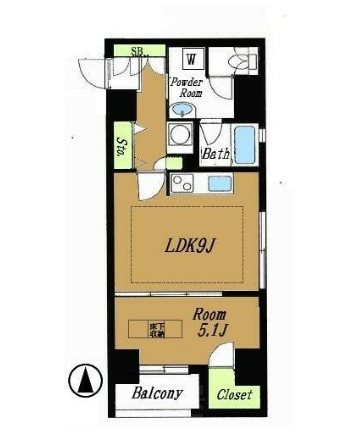 ルジェンテ・リベル日本橋濱町 間取り