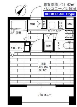 ステージグランデ文京大塚   202号室 間取り