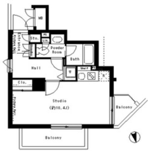 パークアクシス御徒町 間取り