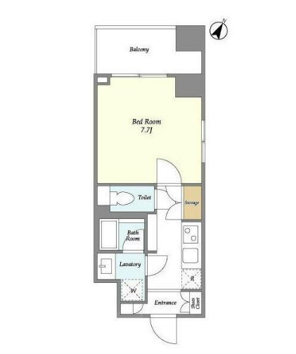 ナーベルお茶の水  912352-714号室 間取り