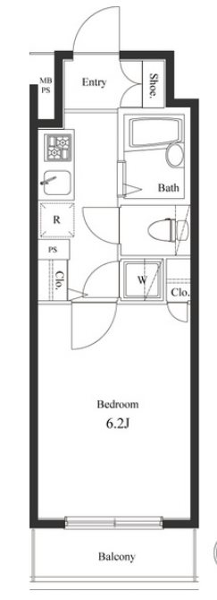 ヴェルト湯島    704号室 間取り