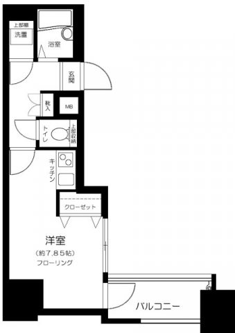 VIDA文京本郷     903号室 間取り