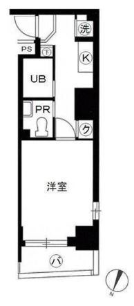 スカイコート三越前壱番館  間取り