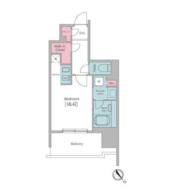 レジディア文京本郷Ⅲ   405号室 間取り