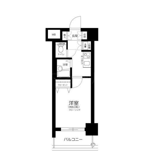 ガリシア早稲田   406号室 間取り