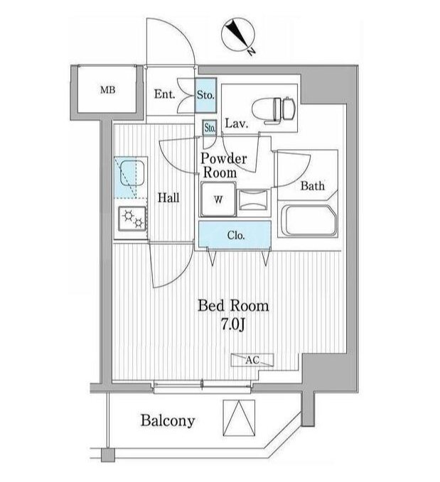 パティオスクエア御茶ノ水        1303号室 間取り