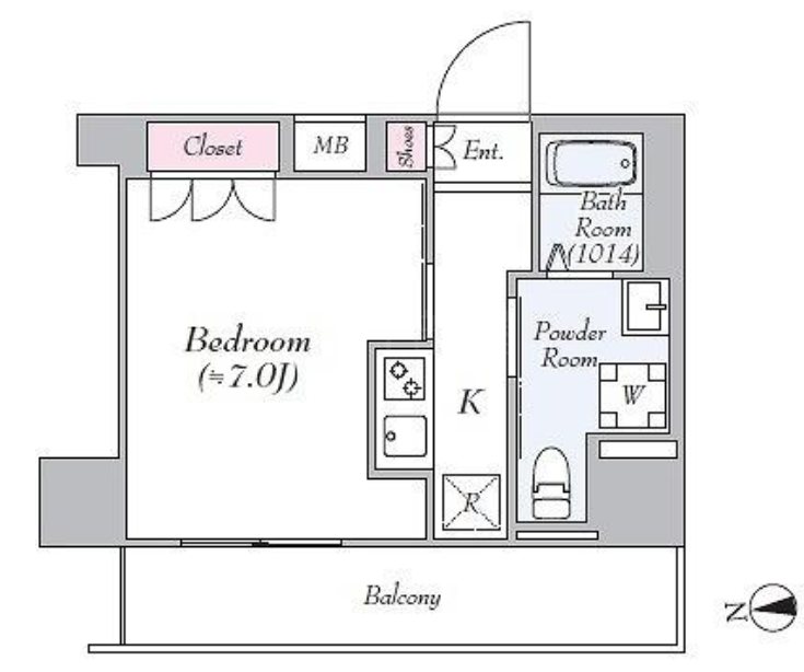 GENOVIA東日本橋駅前green veil 間取り